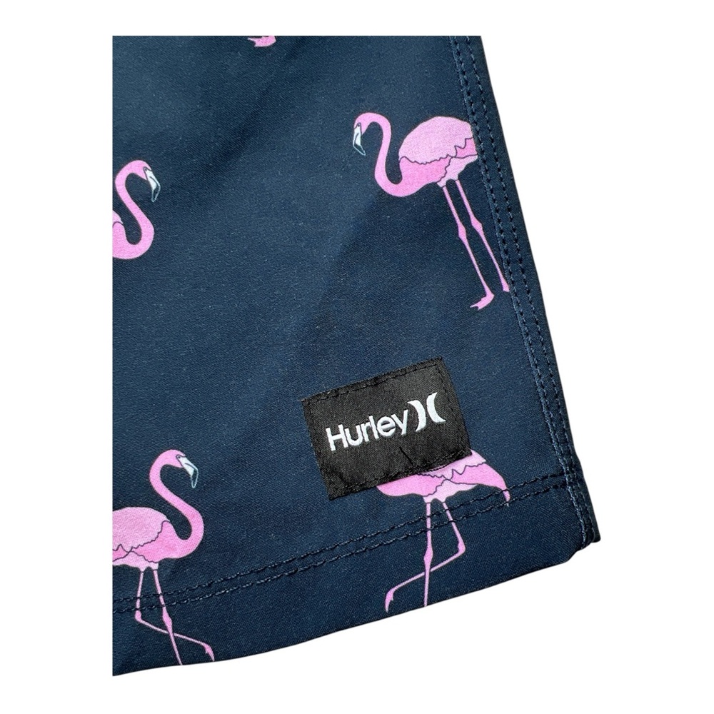 Hurley Men’s Cannonball Volley Flamingo Boardshort Navy Summer, Size Large - Picture 5 of 8